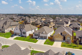 Happy neighborhood in Texas