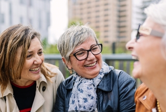 retired women laughing