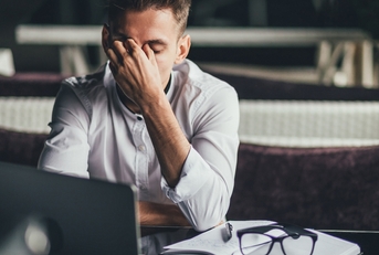 A frustrated employee