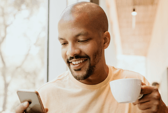 person using cell phone