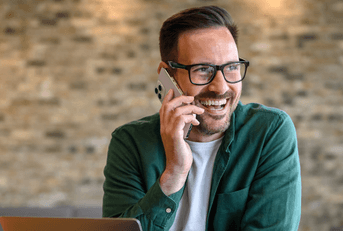 freelancer on the phone