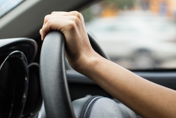 hands of driving woman