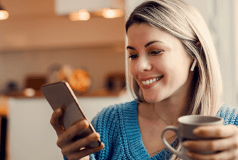 person on smartphone