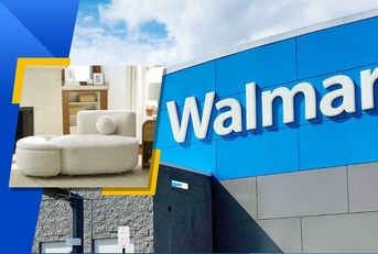 Walmart exterior and featured product
