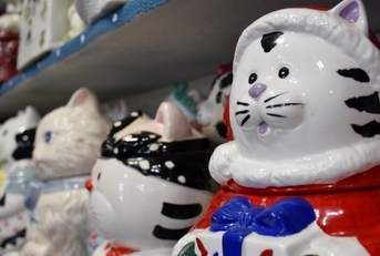 Porcelain Holiday Cookie Jar Collection