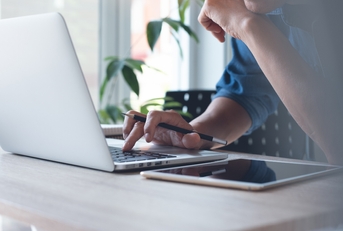 asian business man surfing the internet