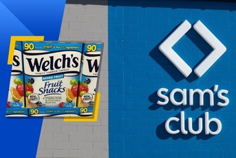 Sam's club exterior logo and featured product