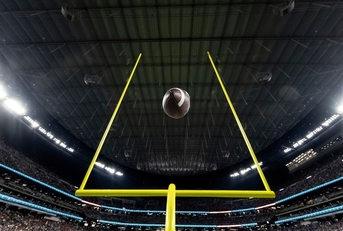 field goal post large football