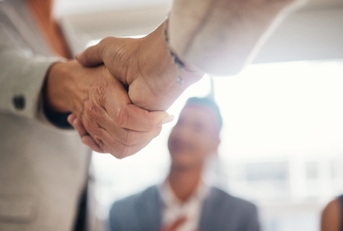 handshake hiring contract with people