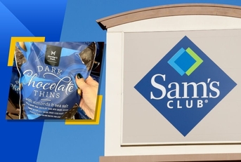 Sam's Club store with Members Mark Dark Chocolate Thins