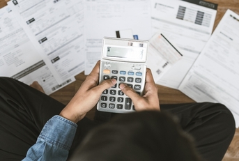 top view man sitting on the floor