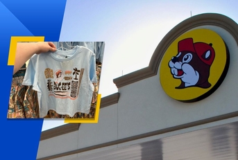 bucees exterior logo and featured item