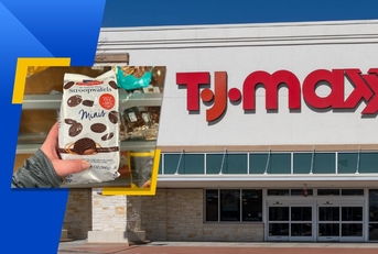 TJ maxx store exterior and featured item
