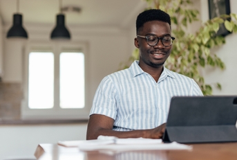 person doing home taxes