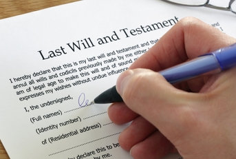 signing last will and testament 