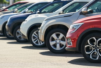 row of used cars