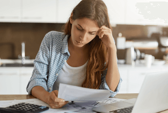 person reviewing insurance documents