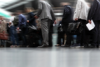 Waiting in a security line