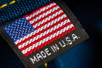 A Made in U.S.A. tag