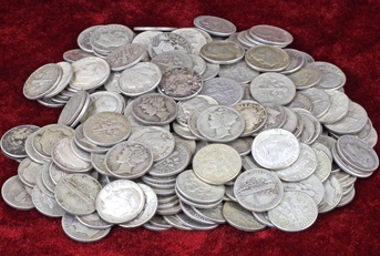 old silver dimes 