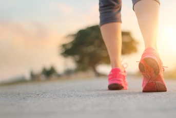 athlete woman walking exercise 