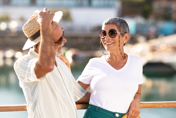 senior couple having vacation together