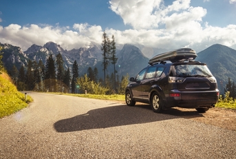 Car parked in a pretty area