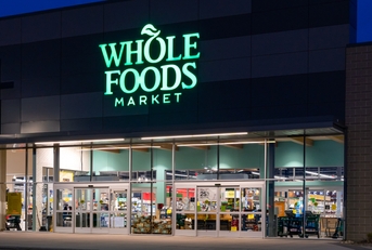 Whole Foods Market Exterior at Night 