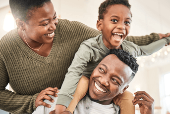 family having fun together