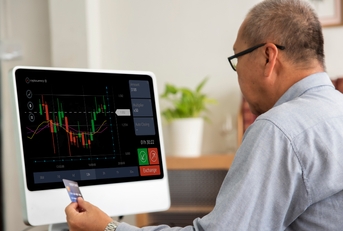  Downloaded Senior asian man using computer