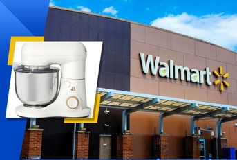 walmart store exterior and featured item