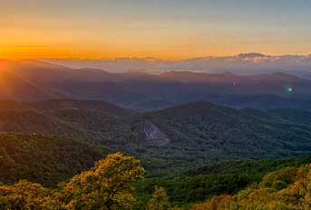 appalachian mountains sunset 