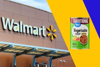 walmart store exterior and featured item