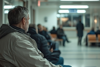 crowded waiting room