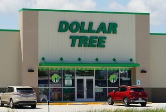Dollar Tree store logo sign