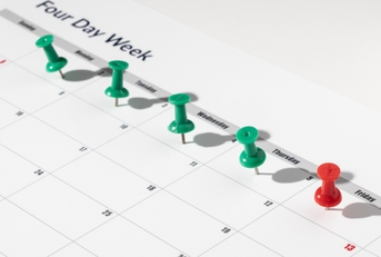 calendar for a four day working week