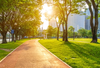 park in city of Guangzhou in China