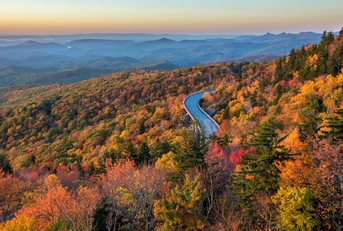 fall foliage along the blue ridge parkway