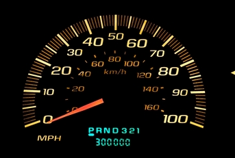 300,000 car odometer, high mielage