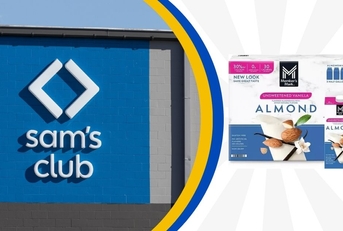 Sam's Club template with Almond Milk