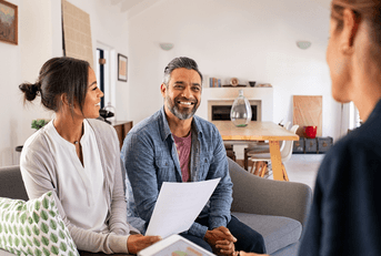 Financial advisor with clients