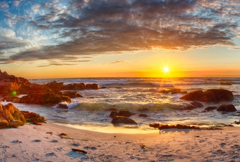 sunset on 17 mile drive