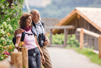 seniors birdwatching