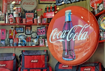 advertising collection of Coca Cola, memorabilia.
