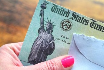 Holding Social Security check