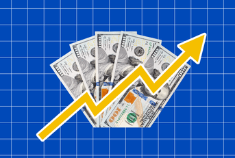 An image of stocks and money