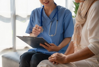 A doctor and patient