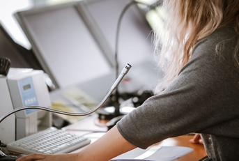woman working as an air traffic controller