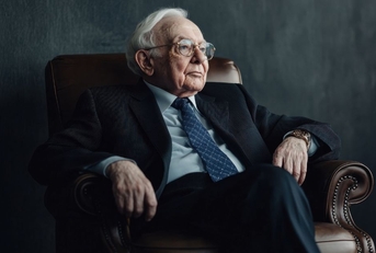 ai image of warren buffett sitting