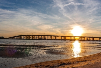 A bridge in Biloxi, Mississippi